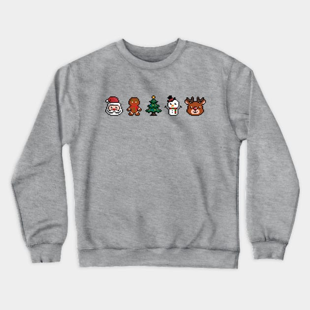 Christmas theme pixel Crewneck Sweatshirt by Pixelo